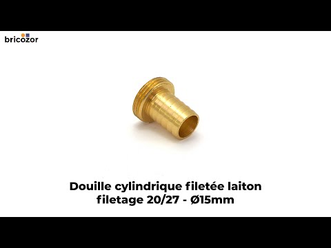 Douille cylindrique filetée - laiton ANQUIER