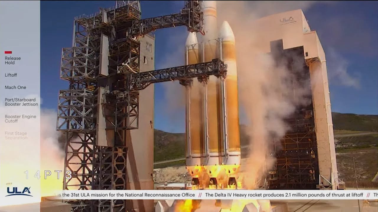 ULA Delta IV Heavy rocket launches from Vandenberg AFB