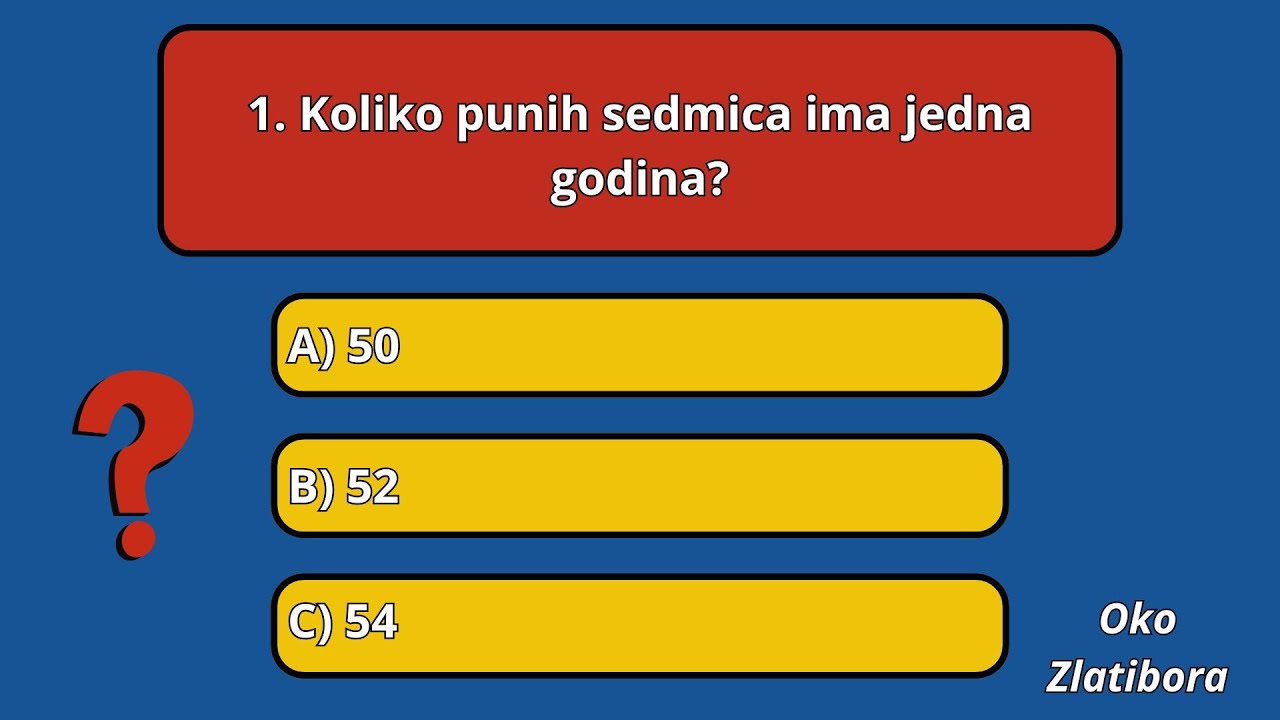 Znanjodrom - 30 kviz pitanja iz opšte kulture #kviz #znanje #kvizovi
