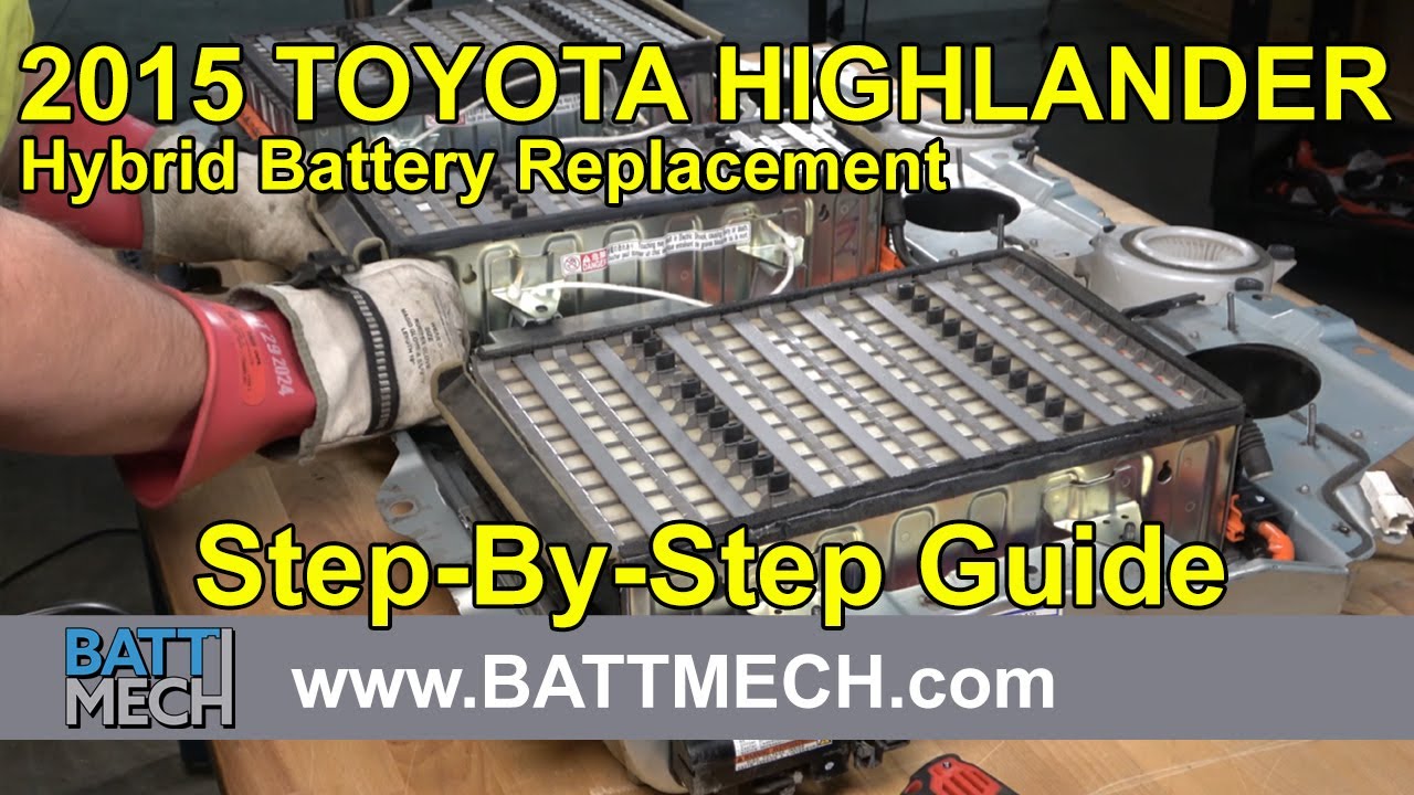 How to Replace/Repair/Fix a 2015 Toyota Highlander Hybrid Battery Module  Pack –Step-by-Step Guide EV