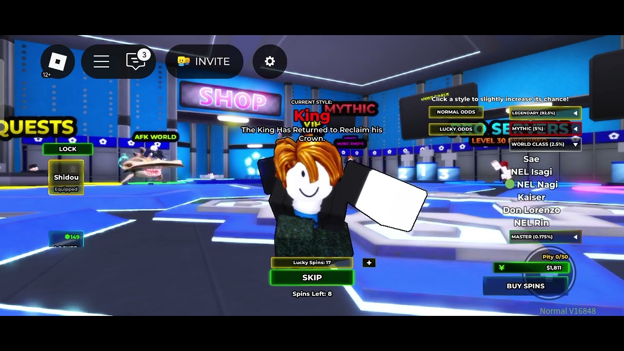 Test tiếp acc phụ 30 lucky spin