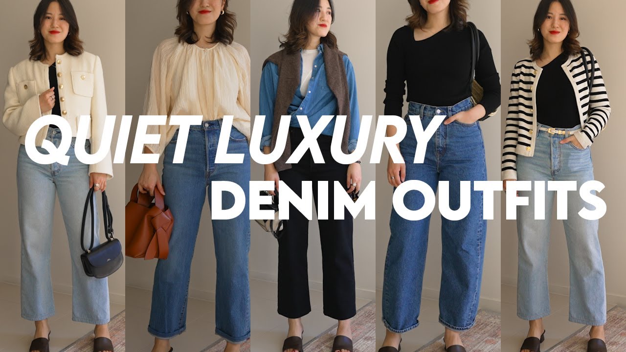 STYLING TIPS FOR DENIM (2023) QUIET LUXURY Outfits You Can Recreate ...