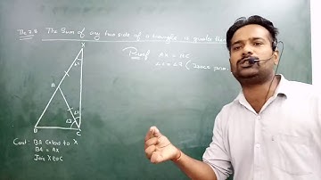Inequality In a Triangle Class 9 Chapter 7 CBSE Maths (Theorem 7.6 ,7.7, 7.8 )