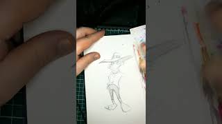 SKETCHING A REDESIGN OF DARKWING DUCK #shorts
