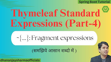 #24 Fragments Expression in Thymeleaf | Thymeleaf Spring Boot Tutorial | Spring Boot Tutorial