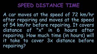 Speed Distance Time Question in English|Quantitative Aptitude|Arithmetic|Mathematics| TheBlackBoard