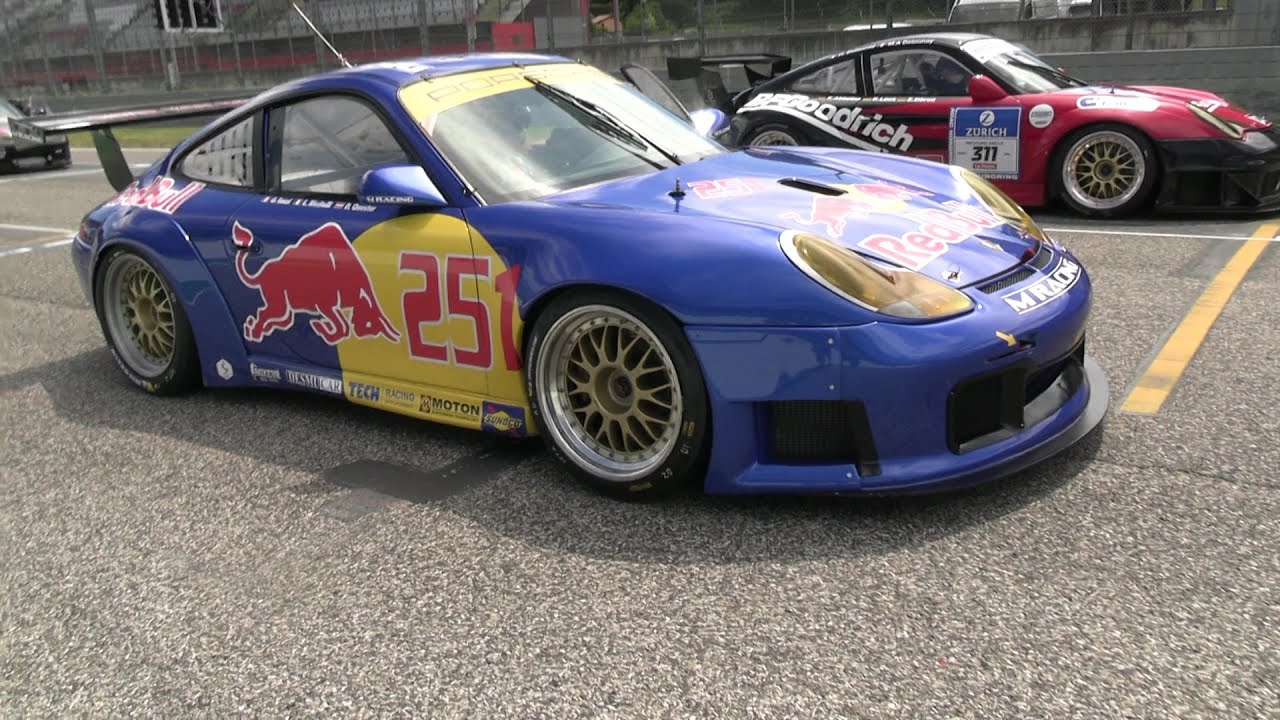 Beautiful & Iconic Porsche 996 GT3 RS Red Bull Livery  - Imola Classic 2025 ! [HD]