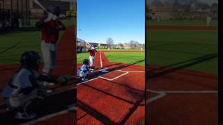 Varsity Cold Spring Harbor Baseball RBI Single ag Carle Place  3/29/2017