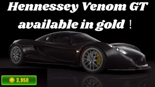 （Expired ）Hennessey Venom GT in gold | CSR2 Racing