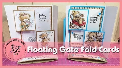 Floating Gate Fold card | 2020 | Blondecards_n_crafts