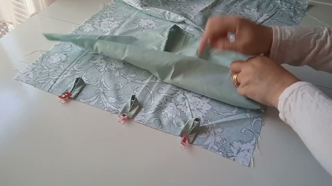 مشروع الدراوات 💥 طريقة تفصيل وخياطة مخدة بالازرار للمبتدئات