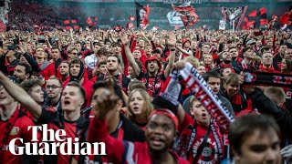 Leverkusen fans storm pitch to celebrate first ever Bundesliga victory