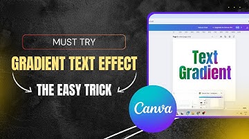 How to Create Gradient Text in Canva (Easy Trick!) | Canva Typography Tips