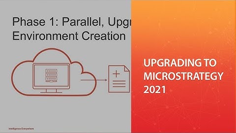 Upgrading to MicroStrategy 2021