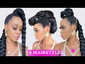 🔥4 QUICK & EASY HAIRSTYLES ON NATURAL HAIR / Part 3 / Protective Style/ 4C Natural Hair /Tupo1/