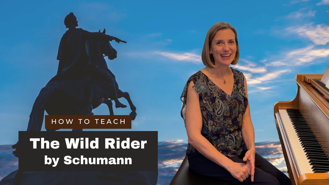 How To Teach Schumann Wild Rider Op.68, No.8 - featuring 🎹 STACCATO technique