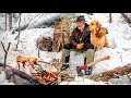 Winter Camping, Minimal Gear, Outdoor Cooking | Bushcraft and Survival Ep1