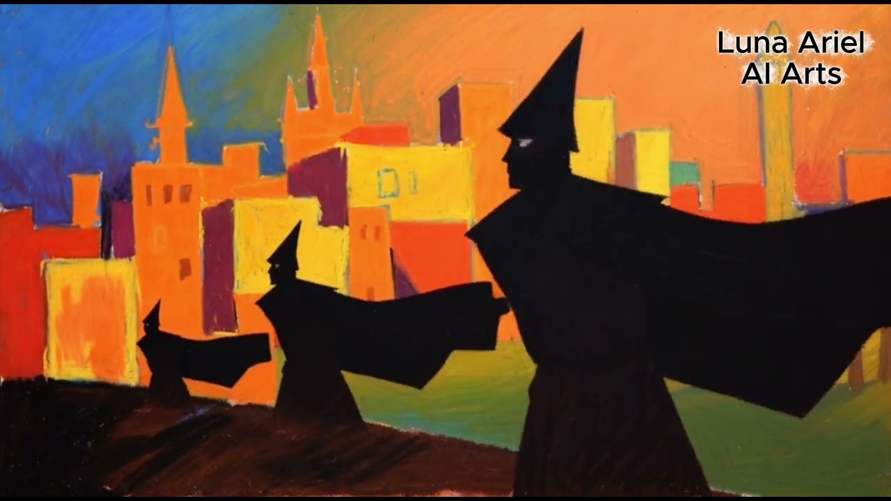 Where the Sidewalk Turns to Water - AI Art Music/Poetry video 4K -