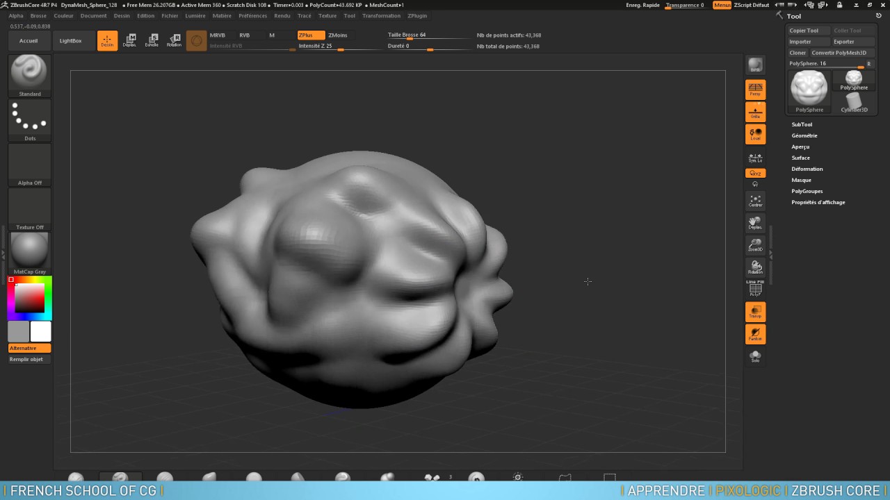 getting started with zbrush core