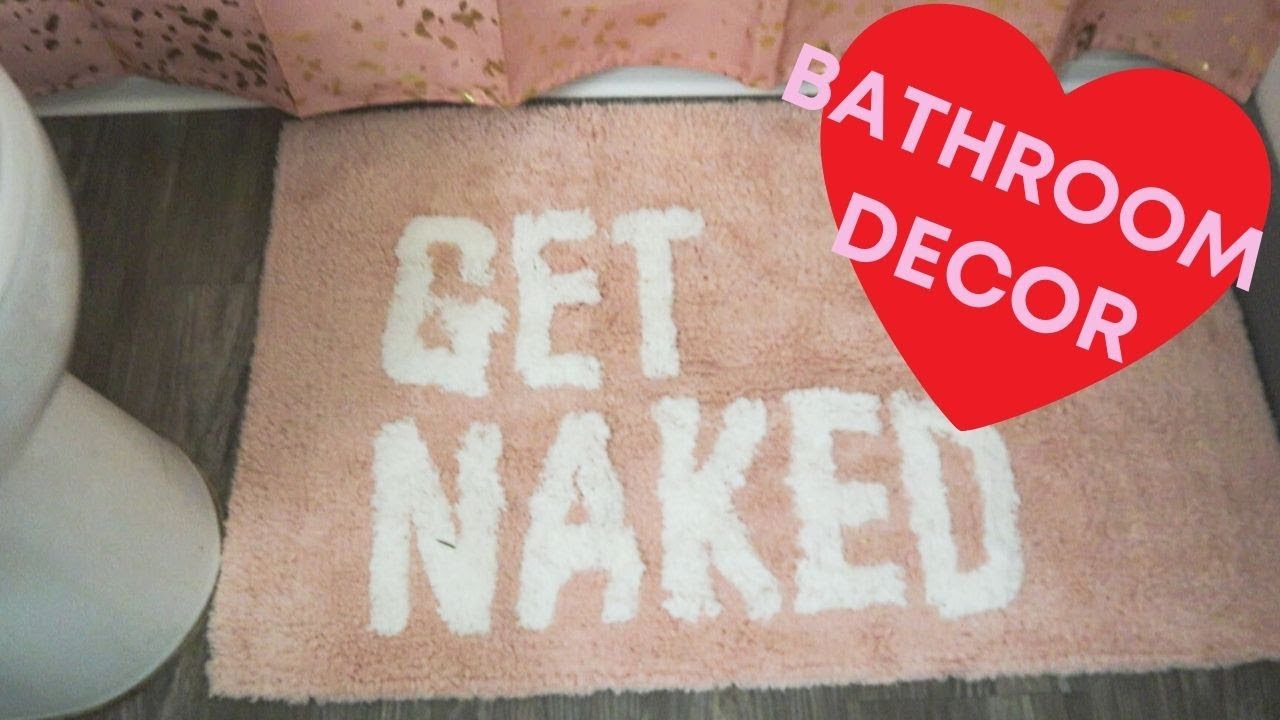How to decorate bathroom for Valentine's Day // Marshalls and Amazon