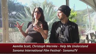 Rick Love, Aemilia Scott and Christoph Wermke of Help Me Understand, Sonoma FilmFest 2023 Filmmakers