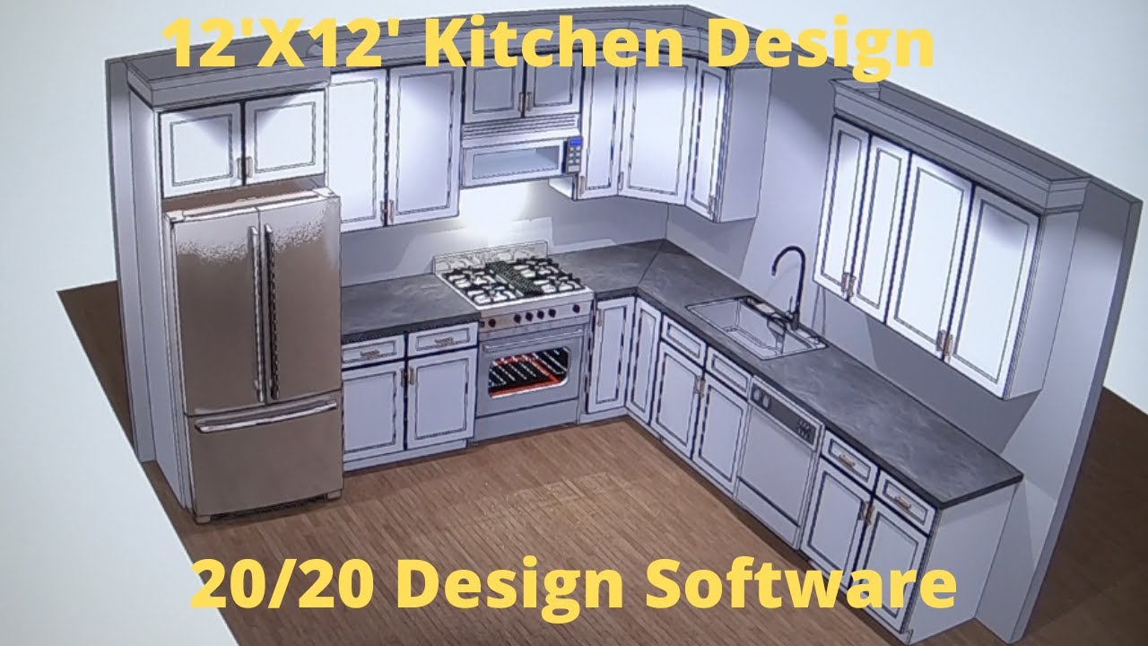 Kitchen design using 20/20 software - YouTube