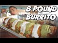 MASSIVE 8LB MEXICAN BURRITO CHALLENGE!!! Biggest Burrito I Have Ever Seen | Man Vs Food | California