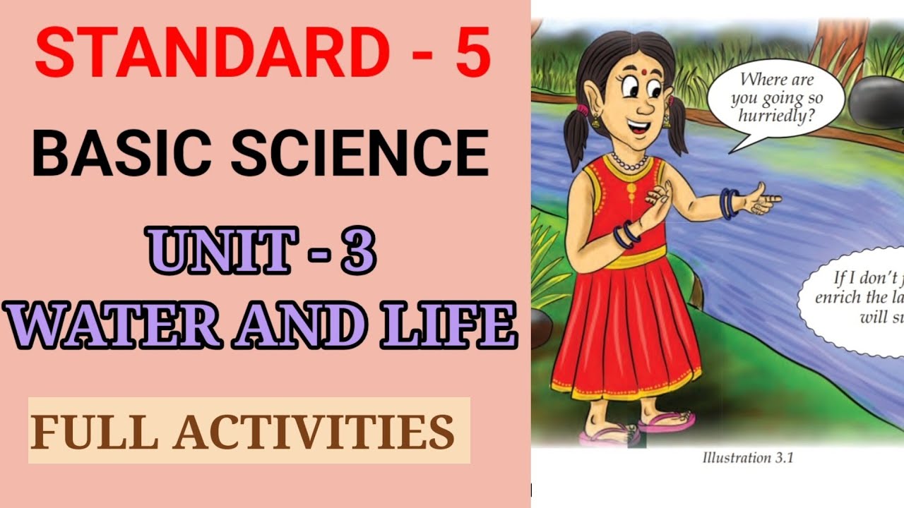 WATER AND LIFE | STD 5 BASIC SCIENCE UNIT 3 ENGLISH MEDIUM | CLASS 5 BS ...