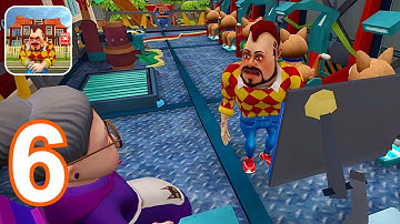 Dark Riddle: Scary Neighbor - Gameplay Walkthrough (IOS & Android) Official Game-Part 6 | Cat Robots