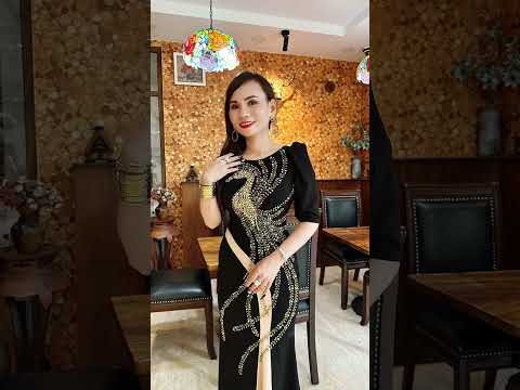 Đầm Dạ Hội Body Đen Đính Đá Phượng Hoàng Nolan Dress - Quỳnh Anh Luxury Fashion - 0938.171.599