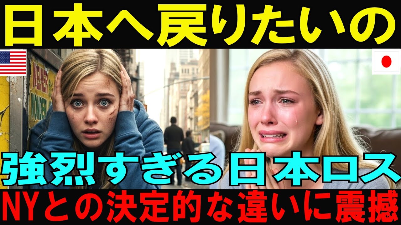 【海外の反応】日本ロスとニューヨークでの事件で引きこもった留学生が日本の当たり前の奇跡に号泣【日本称賛】