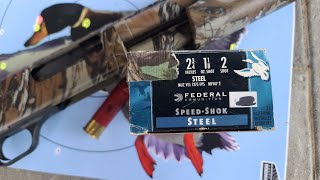 Federal Speed-Shok Steel 2-3/4" 1-1/8oz #2 Pattern Test W/ Mossberg 835 Ulti-Mag & Stock Mod Choke