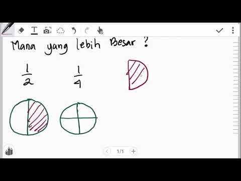 Membandingkan Pecahan mana yang lebih Besar Matematika Kelas 2 SD 