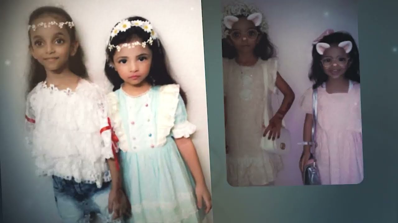 صور لأول مرة تعرض لألين وابتهال وهم صغار - نشيد اعوام خمسة