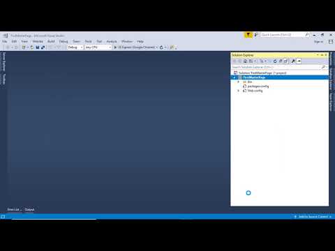 eXplore How To use Master Page in Visual Studio 2017 - [In English]