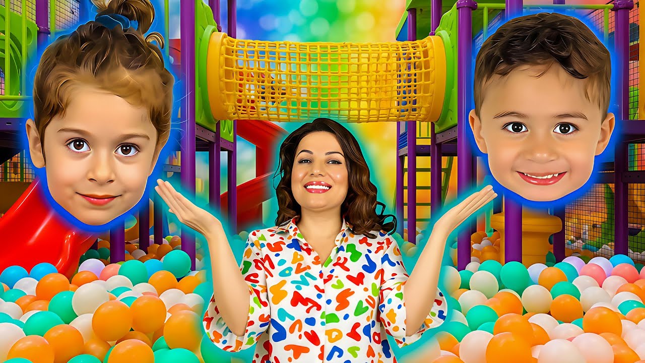 Нева и Нали на крытой игровой площадке 🛝 | Весёлое приключение для детей