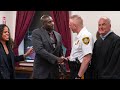 Former Philadelphia Eagles player takes on new challenge as a police officer.