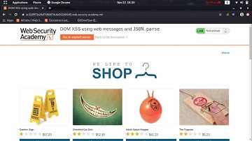 DOM XSS using web messages and JSON parse (Video Solution) | 2020 -2021