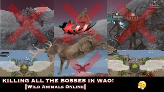 KILLING ALL THE BOSSES IN WAO! ||Wild Animals Online|| screenshot 3