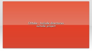 CMake - Include directories outside project