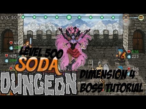 Soda Dungeon Beating Level 500 Boss Tutorial