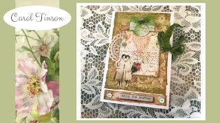 SHABBY CHIC FOLIO | HOW TO MAKE | USING SUMMER SONG - PINK MONARCH PRINTS