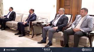 اجتماع رئيس البرلمان الحلبوسي مع وزير المالية علي علاوي