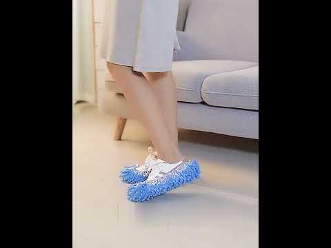 Багатофункційні капці для прибирання підлоги SweepSlippers, рожеві, видео 1