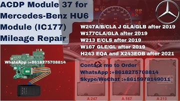 Mini ACDP Module 37 for Mercedes-Benz W247 W167 W213 HU6 instrument Module (IC177) mileage Repair