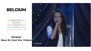 Morgane - Nous On Veut Des Violons (Eurovision 1992 - Belgium)