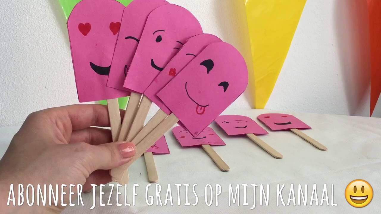 Welp ♥︎ #DIY IJS MEMORY MET EMOJI MAKEN ♥︎ KNUTSELEN MET PAPIER FT-01