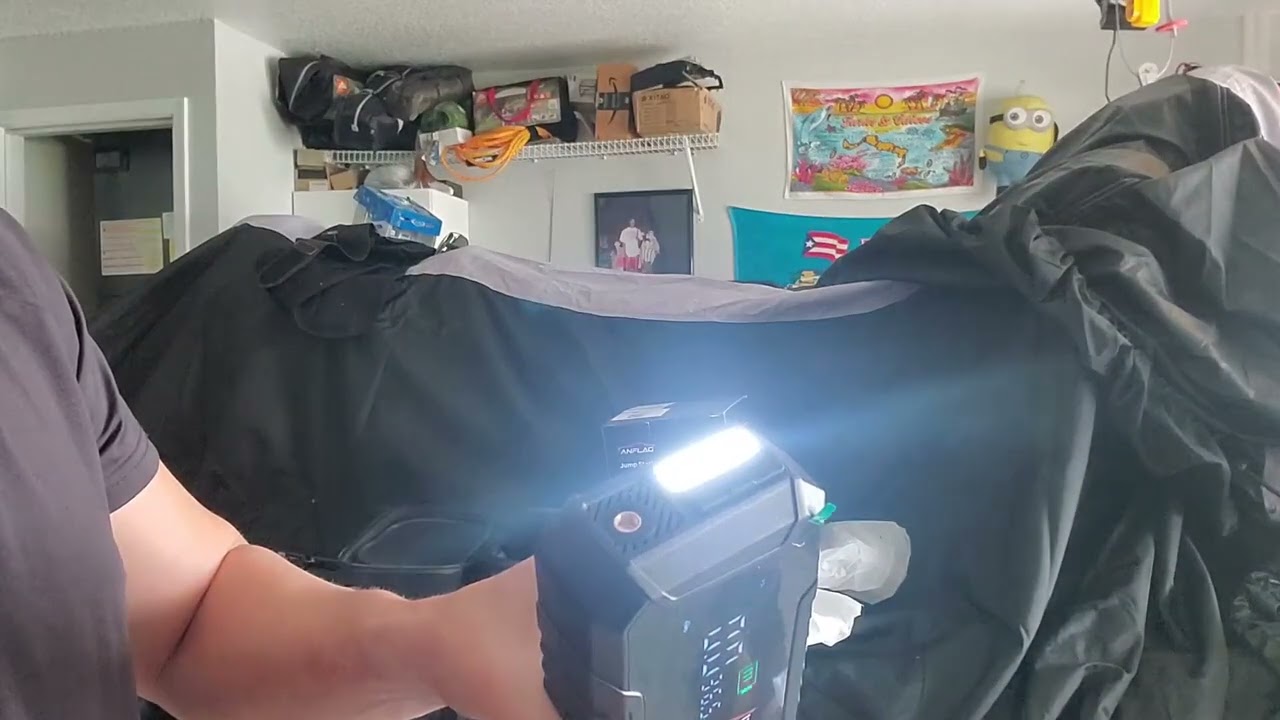 Car Jump Starter with Air Compressor, 7000A 160PSI Car Battery Jumper