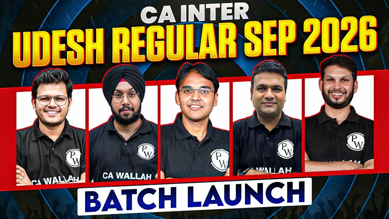CA Inter Udesh Regular Sep 2026 Batch Launch 🔥🔥 - YouTube
