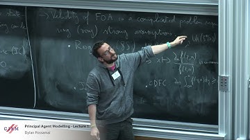 Dylan Possamaï: Principal Agent Modelling - lecture 1